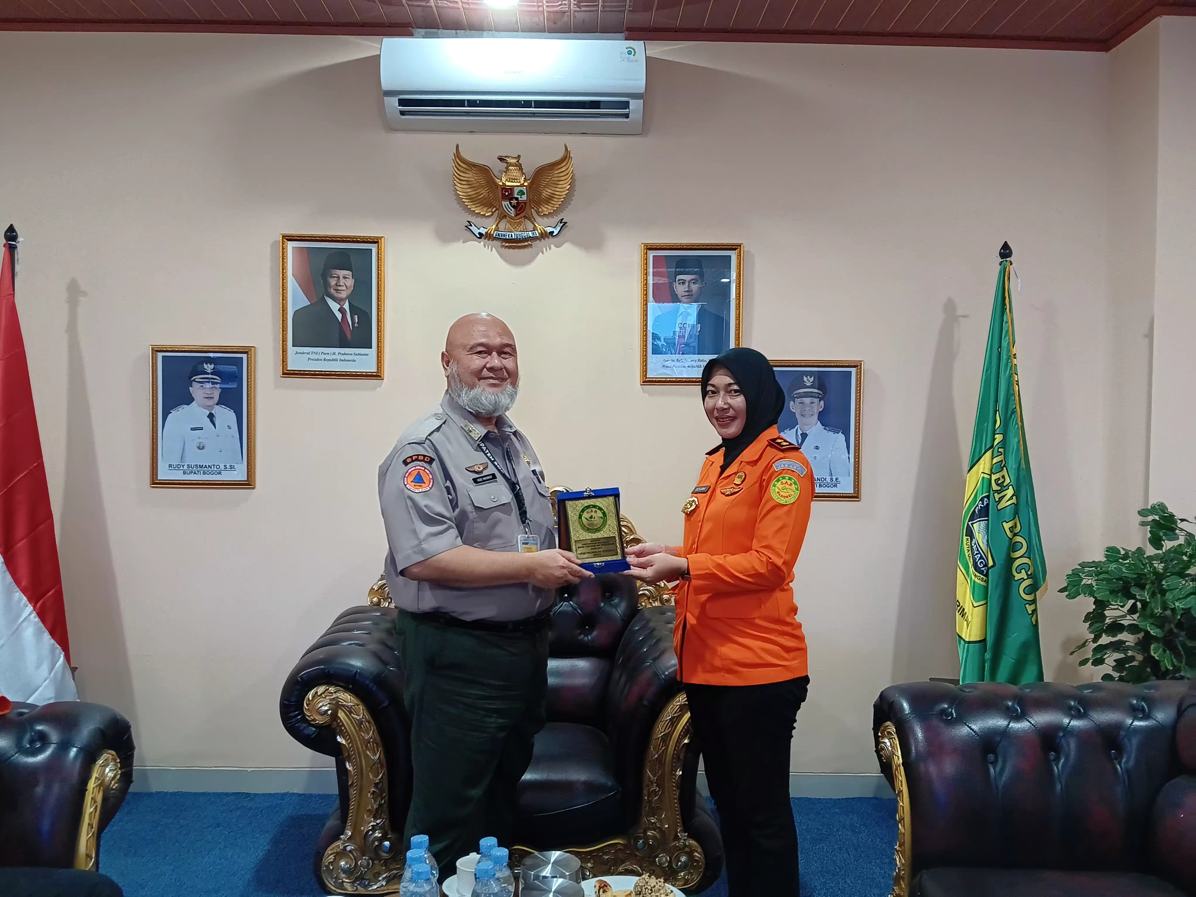 AUDIENSI DAN SILATURAHMI KEPALA KANTOR SAR JAKARTA KE BPBD KABUPATEN BOGOR